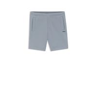 BOSS Shorts aus Piqué-Jersey im Baumwoll-Mix mit Logo-Stickerei - Style JT_Union Headlo, 50563314 Grau XL
