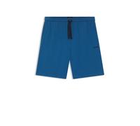 BOSS Shorts aus Stretch-Baumwolle mit aufgesticktem Logo - Style Mix&Match Short CW, 50515314 Blau M