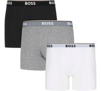 BOSS Power Logo Cotton Boxershorts weiß/grau/schwarz (3er-Pack) - XXL