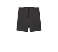 Sweatshorts BOSS GREEN "Shorts Zone", Herren, Gr. L, N-Gr, grau (dunkelgrau027), Sweatware, Obermaterial: 62% Baumwolle, 33% Polyester, 5% Elasthan, unifarben, casual, regular fit kniefrei, Hosen, mit