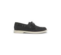 BOSS Bootschuhe aus Veloursleder mit Kontrastsohle - Style Sienne_Boat_sd, 50563130 Dunkelgrau 43