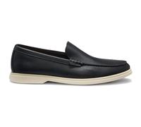 BOSS Mokassins aus gewalktem Leder mit Logo-Detail - Style Sienne_Mocc_tbsf, 50536173 Schwarz 46