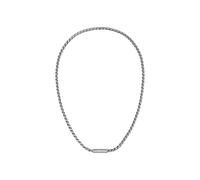 BOSS Jewelry Gliederhalskette und Gliederarmband für Herren Kollektion DORAN aus Edelstahl mit einer Gravierten Plakette
