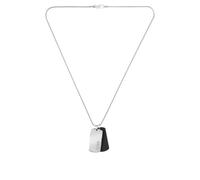 BOSS Silver-tone necklace with double-tag pendant - Style DEVON, HB1580760 Silberfarben ONESI