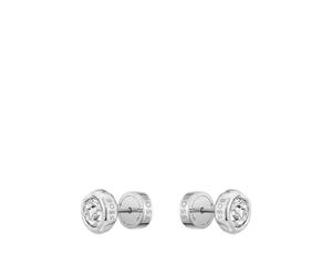 BOSS Silberfarbene Ohrstecker mit zentralem Kristall - Style KASSY PRECIOUS, HB1580825 Silberfarben ONESI
