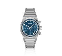 BOSS Silberfarbener Chronograph mit blauem Zifferblatt - Style CANDOR CHRONO, 58244961 Silberfarben ONESI