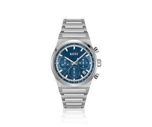 BOSS Silberfarbener Chronograph mit blauem Zifferblatt - Style CANDOR CHRONO, 58244961 Silberfarben ONESI