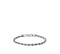Hugo Boss Armband MYLES HB1580809 – Kette in Kordeloptik, Edelstahl – Silberfarben M