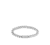 BOSS Silver-tone chain cuff with logo closure - Style CHAIN LINK, 58098456 Silberfarben ONESI