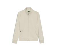 BOSS Sweatjacke aus Stretch-Baumwolle mit Reißverschluss und Logo-Print - Style Skaz, 50506152 Natur XL