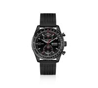 BOSS Skytraveller Pro schwarz beschichtete Uhr mit Saphirkristall - Style SKYTRAVELLER, 58858226 Schwarz ONESI