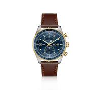 BOSS Skytraveller Pro Uhr mit blauem Zifferblatt und Saphirkristall - Style SKYTRAVELLER, 58858224 Braun ONESI