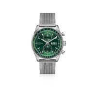 BOSS Skytraveller Pro Uhr mit grünem Zifferblatt und Saphirglas - Style SKYTRAVELLER, 58858225 Silberfarben ONESI