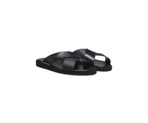 BOSS Slides aus Kunstleder mit unifarbenen und gemusterten Riemchen - Style Darrel_Slid_crpuwv, 50563155 Schwarz 45