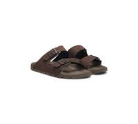 BOSS Slides mit zwei Riemen und Marken-Schnallen - Style Surfley_Sand_mf, 50563157 Dunkelbraun 39