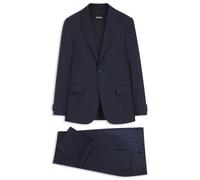 BOSS Slim-Fit Anzug aus fein gemusterter Schurwolle - Style H-Houston-2Pcs-263, 50576182 Dunkelblau 50