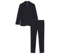 BOSS Slim-Fit-Anzug aus gestreifter Schurwolle - Style H-Huge-2Pcs-253, 50546121 Dunkelblau 52