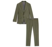 BOSS Herren Anzug Schurwolle mit Seide L-HARVERS Slim Fit, sand, Gr. 50