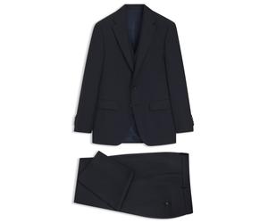 BOSS Slim-Fit Anzug in Schurwolle und Seide mit drei Pieces - Style L-Harvers-3Pcs-241, 50560829 Dunkelblau 52