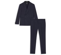 BOSS Slim-Fit Anzug mit Längsstreifen - Style C-Huge-2Pcs-DB-252, 50546103 Blau gestreift 48