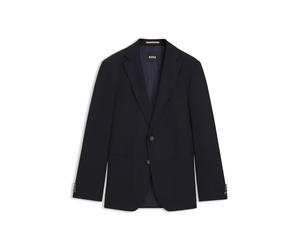 BOSS Slim-Fit Blazer aus elastischer Schurwolle - Style H-Hutson-2PP-253, 50556824 Dunkelblau 48