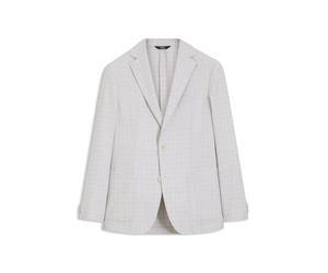 BOSS Slim-Fit Blazer aus karierter Schurwolle und Baumwolle - Style C-Hanry-263, 50567566 Natur 46