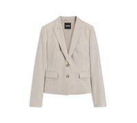 BOSS Slim-Fit Blazer aus meliertem Flanell - Style Jia18, 50567167 Hellbeige 34