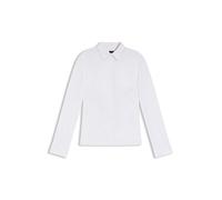 BOSS Slim-Fit Bluse aus bügelleichtem Baumwoll-Mix mit Popeline-Struktur - Style Burbel, 50553701 Weiß 36