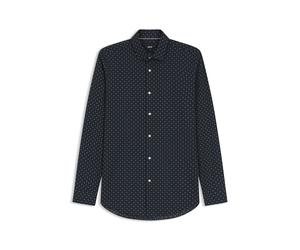 BOSS Slim-Fit Business-Hemd aus elastischer Popeline - Style H-HANK-S-K-C1-263, 50567063 Blau gemustert 40