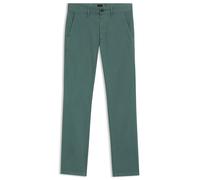 BOSS Slim-Fit Hose aus elastischem Baumwoll-Satin - Style Chino_slim, 50510933 Grün 32/34