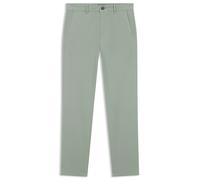 BOSS Slim-Fit Chino aus elastischem Baumwoll-Satin - Style Chino_slim, 50510933 Hellgrün 33/32