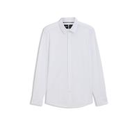 Hugo Boss Langarmhemd P-HANK S Kent – Slim Fit, 75% Baumwolle/25% Polyester, Weiß Gr. 42
