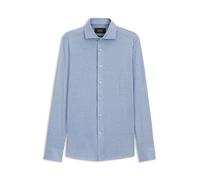 BOSS Slim-Fit Hemd aus Baumwolle und Seide - Style L-HAYS-SPREAD-C1-243, 50567205 Hellblau 43
