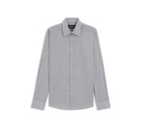 BOSS Slim-Fit Hemd aus bedruckter, in Italien gefertigter Baumwoll-Popeline - Style L-HAYS-KENTW-C-252, 50546017 Dunkelblau 38