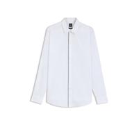 BOSS Slim-Fit Hemd aus bügelleichter Baumwoll-Popeline - Style H-HANK-party7-253, 50545158 Weiß 41