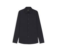 BOSS Herren Businesshemd Popeline mit Stretch L-HAYS Slim Fit, marine, Gr. 41