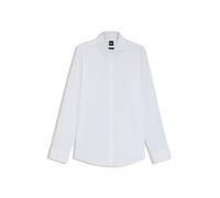 BOSS Slim-Fit Hemd aus Stretch-Baumwolle mit Umschlagmanschetten - Style H-HANK-spread-DC-214, 50480101 Weiß 44