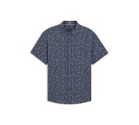 BOSS Slim-Fit Hemd aus elastischem Leinen-Mix mit Blumen-Print - Style C-ROAN-ken-SH-C1-251, 50539565 Blau gemustert S