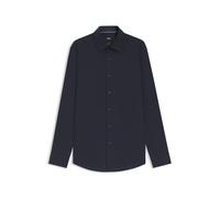 BOSS Slim Fit Businesshemd aus Baumwoll-Mix Modell 'H-HANK' in Marine, Größe 38