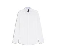 BOSS Slim-Fit Hemd aus elastischer Baumwoll-Popeline mit bügelleichtem Finish - Style H-HANK-K-C3-261, 50555668 Weiß 37