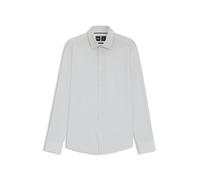 BOSS Slim-Fit Hemd aus funktionalem Stretch-Twill mit Print - Style P-HANK-kent-C1-222, 50545428 Weiß 41A