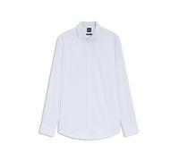BOSS Slim-Fit Hemd aus gestreifter Stretch-Baumwolle mit bügelleichtem Finish - Style H-HANK-SP-C1-261, 50556377 Blau gestreift 42