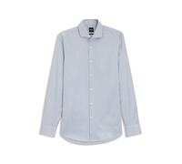 BOSS Slim-Fit Hemd aus in Italien gefertigtem, gestreiftem Baumwoll-Twill - Style H-HANK-SP-C1-261, 50556513 Hellblau gestreift 40