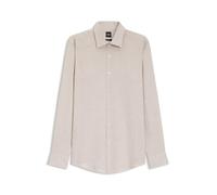 BOSS Slim-Fit Hemd aus in Italien gefertigtem Leinen - Style H-HANK-K-C1-261, 50560736 Hellbeige 44