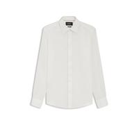 BOSS Slim-Fit Hemd aus in Italien gefertigtem Leinen - Style L-HAYS-KENTW-C-252, 50560284 Weiß 43