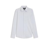 BOSS Slim-Fit Hemd aus in Italien gefertigtem Performance-Stretch-Gewebe - Style P-HANK-kent-C1-222, 50545310 Weiß gemustert 40