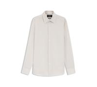 BOSS Slim-Fit Hemd aus in Italien gefertigter Baumwolle, Leinen und Seide - Style L-HAYS-KENT-C1-243, 50560306 Beige gestreift 38