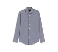 BOSS Herren P-HANK-C1-222 Slim-Fit Hemd aus kariertem Performance-Stretch-Popeline Dunkelblau 42