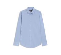 BOSS Herren P-HANK-C1-222 Slim-Fit Hemd aus kariertem Performance-Stretch-Popeline Hellblau 38