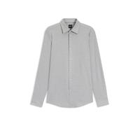 BOSS Slim-Fit Hemd aus meliertem Performance-Stretch-Jersey - Style P-HANK-K-261, 50561109 Hellgrau 40